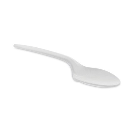 PACTIV EVERGREEN Fieldware Cutlery, Spoon, Mediumweight, White, 1000PK YFWSWCH